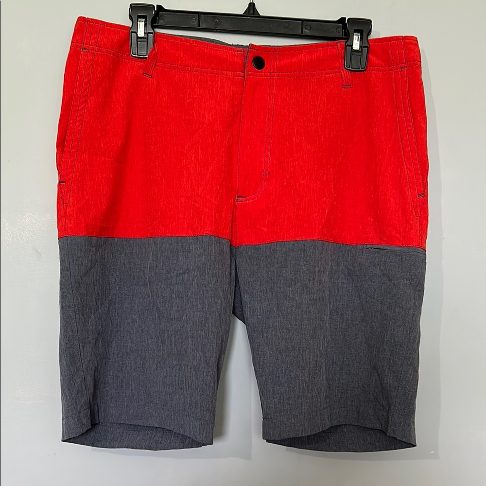 Red Camel Two-Tone Red and Gray Men's board Shorts size 32 waist